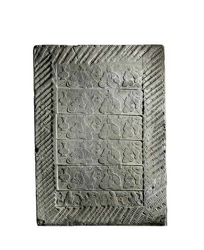 Kleine geformte Keramikfliese von Eastern Han Dynasty Chinese School