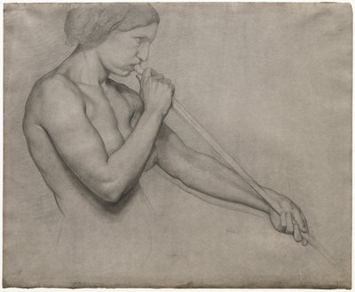 Engel, der eine Trompete bläst von Edgar Degas