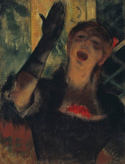Café Sängerin von Edgar Degas