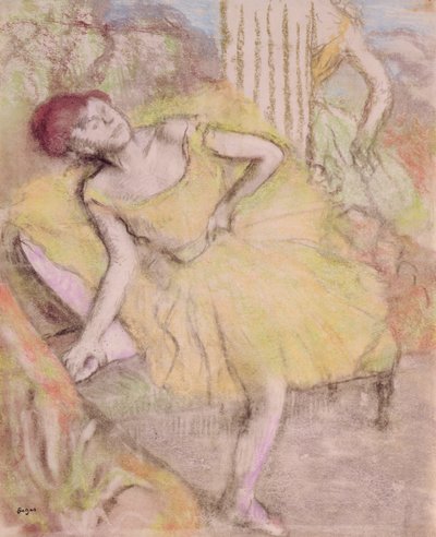 Tänzerin in Ruhe, um 1897-1900 von Edgar Degas