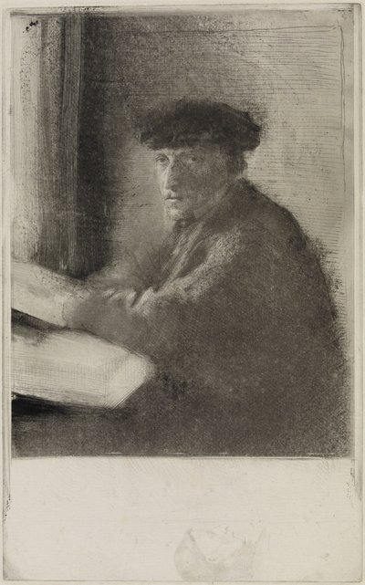 Der Stecher Joseph Tourny, in halber Figur von Edgar Degas