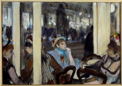 Frauen auf einer Caféterrasse von Edgar Degas