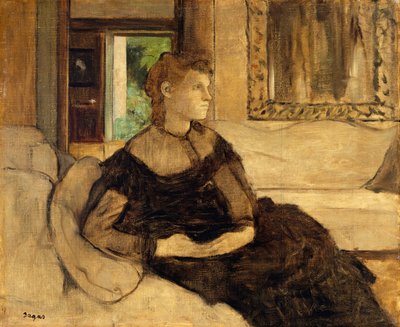 Madame Théodore Gobillard Yves Morisot, 1838-1893, 1869 von Edgar Degas