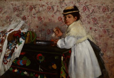 Porträt von Mlle. Hortense Valpinçon von Edgar Degas