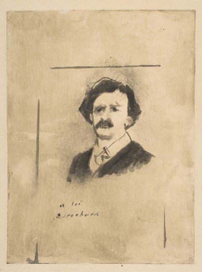 Porträt von Virginie, Kardinals Liebling, der Schauspieler Crochard, Illustration für La Fami..., ca. 1880 von Edgar Degas