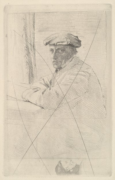 Porträt des Graveurs Joseph Tourny, 1857 von Edgar Degas