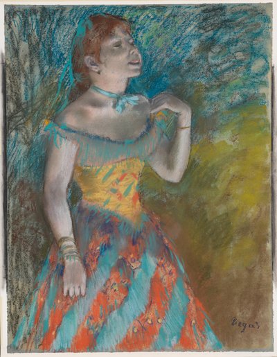 Die Sängerin in Grün von Edgar Degas