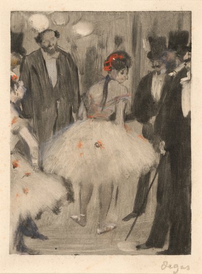 Virginie wird bewundert, während der Marquis Cavalcanti zusieht, ca. 1876-1877 von Edgar Degas