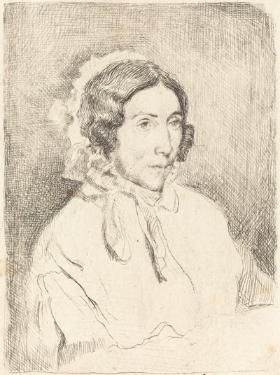 Frau mit gerüschter Haube Dame âgée, 1859-1860 von Edgar Degas
