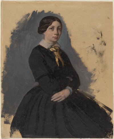 Junge Frau in Schwarz, 1861-5 von Edgar Degas
