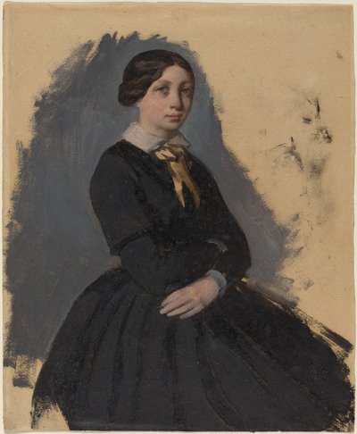 Junge Frau in Schwarz, 1861-1865 von Edgar Degas