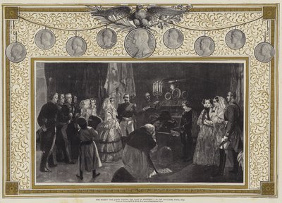 Ihre Majestät die Königin besucht das Grab von Napoleon I. in den Invalides, Paris von Edgar Melville (after) Ward