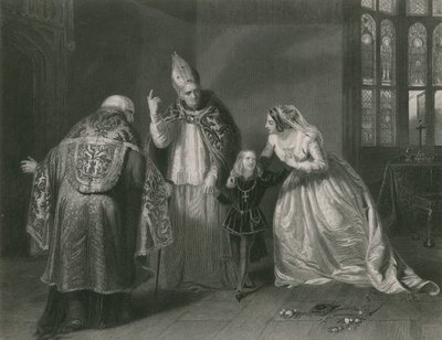 Königin Elisabeth und der Herzog von York, König Richard III. von Edgar Melville Ward