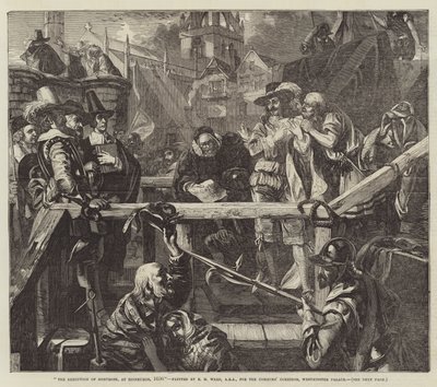 Die Hinrichtung von Montrose in Edinburgh, 1650 von Edgar Melville Ward