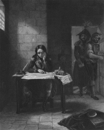 Napoleon im Gefängnis von Nizza, 1794 von Edgar Melville after Ward