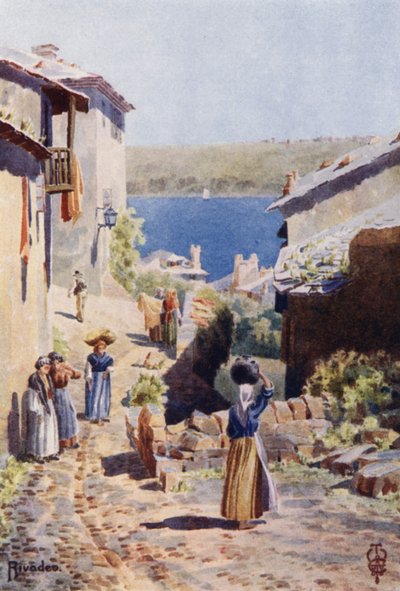 Nordspanien: Rivadeo, Ein Zugang zum Hafen von Edgar T. A. Wigram