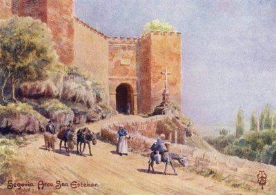 Nordspanien: Segovia, Arco San Esteban von Edgar T. A. Wigram