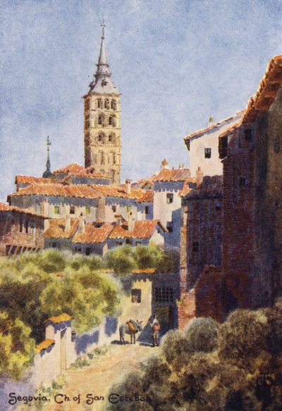 Nordspanien: Segovia, Kirche von San Esteban von Edgar T. A. Wigram