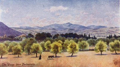 Nordspanien: Das Vierzo, von Ponferrada, Blick auf den Pass von Piedrafita von Edgar T. A. Wigram