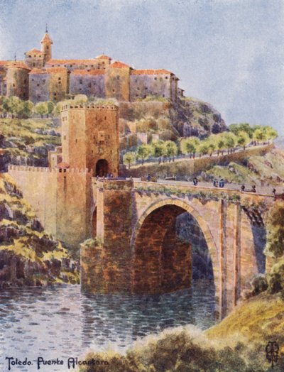 Nordspanien: Toledo, die Brücke von Alcantara von Edgar T. A. Wigram