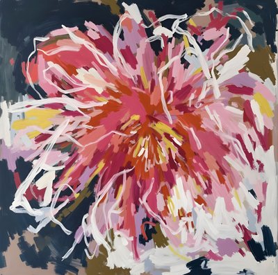 Lebendige Abstrakte Blüte von Edie