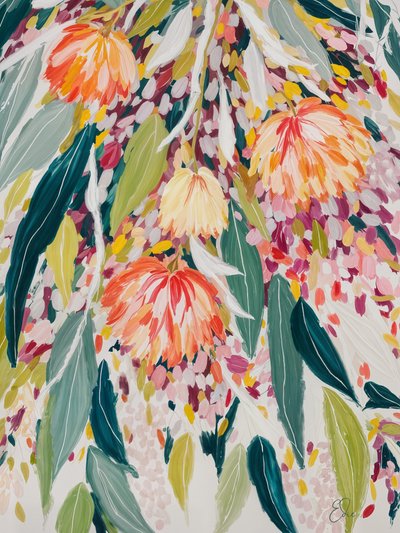 Lebendiger Floraler Wasserfall von Edie