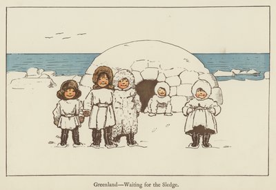 Grönland, warten auf den Schlitten von Edith Farmiloe