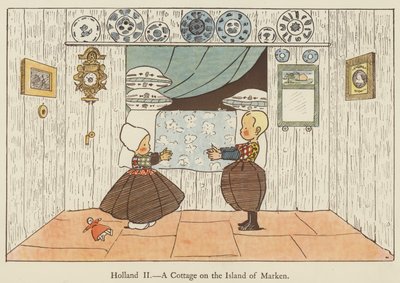 Holland, ein Häuschen auf der Insel Marken von Edith Farmiloe