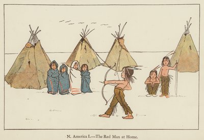 Nordamerika, der Rote Mann zu Hause von Edith Farmiloe