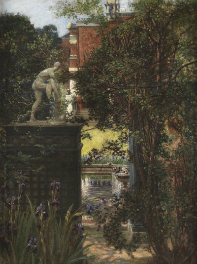 Der Garten des Hauses von Alma-Tadema, 1911 von Edith Ridley Corbet