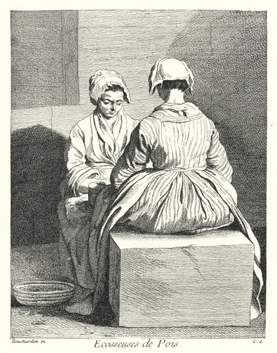 Erbsenschäler von Edmé (after) Bouchardon