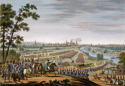 Der Einzug der Franzosen in Moskau, 14. September 1812 von Edme Bovinet