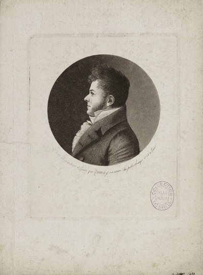 Porträt von Marie-Henri Beyle, genannt Stendhal von Edme Quenedey