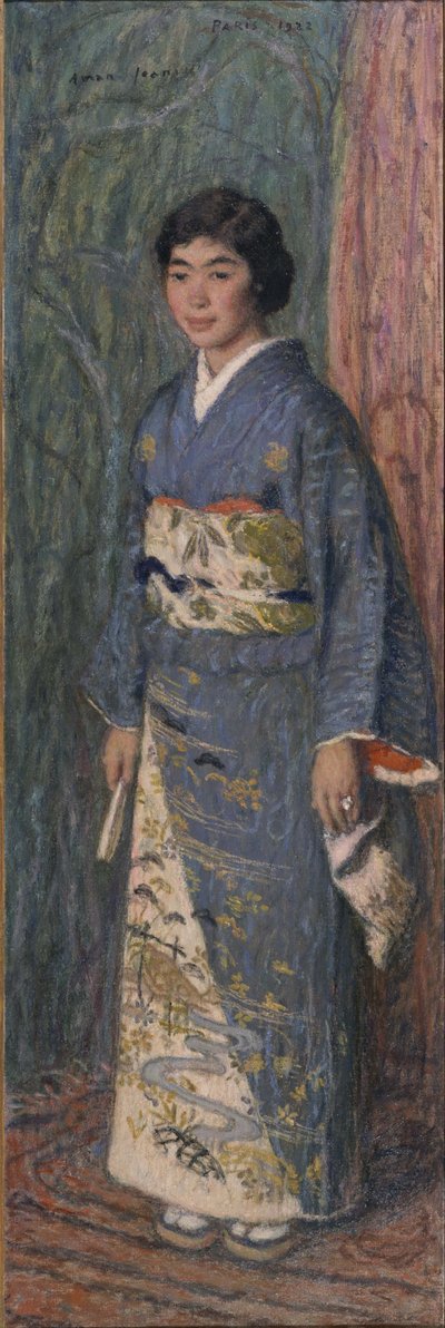 Porträt einer japanischen Frau Frau Kuroki, 1922 von Edmond François Aman Jean