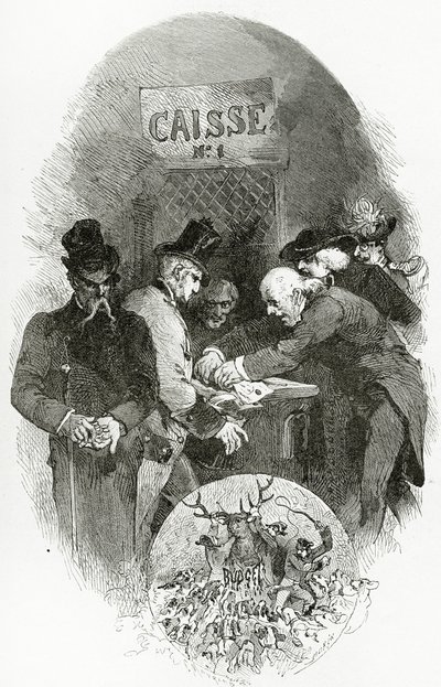 Emargement - Illustration aus Napoléon le Petit, 19. Jahrhundert von Edmond Morin