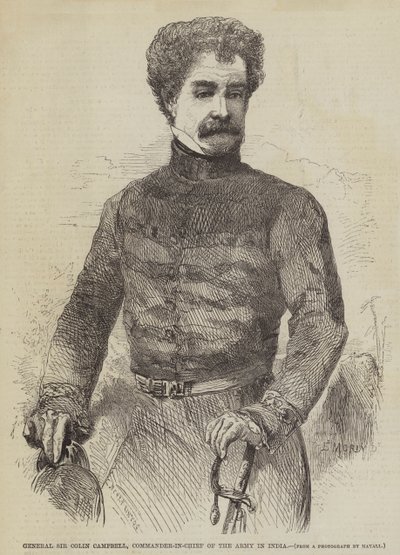 General Sir Colin Campbell, Oberbefehlshaber der Armee in Indien von Edmond Morin
