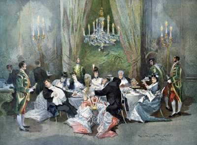 Le Réveillon - Vaudeville-Stück geschrieben von Henry Meilhac und Ludovic Halévy von Edmond Morin