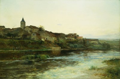 Eine französische Flussstadt von Edmond Petitjean