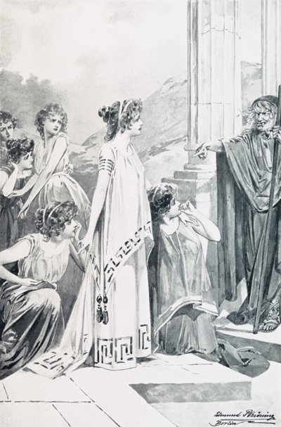 Illustration zu Goethes Faust von Edmund Bruning