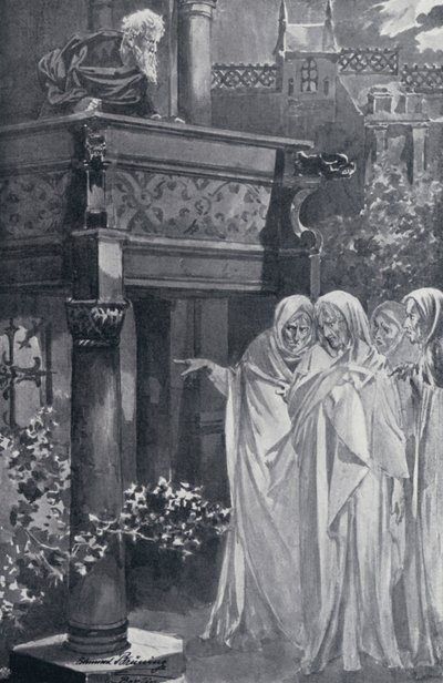 Illustration zu Goethes Faust von Edmund Bruning