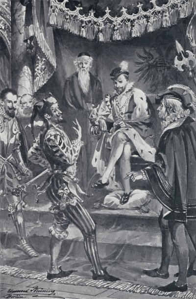 Illustration zu Goethes Faust von Edmund Bruning