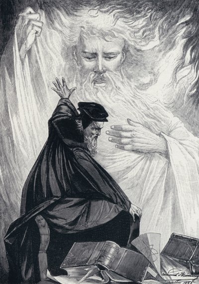 Illustration zu Goethes Faust von Edmund Bruning
