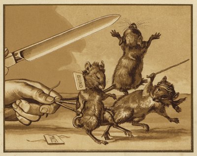 Illustration für Drei blinde Mäuse von Edmund G. Caldwell