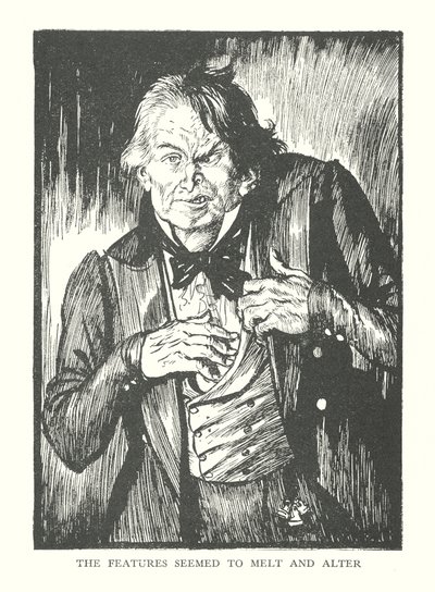 Illustration für R. L. Stevensons Der seltsame Fall des Dr. Jekyll und Mr. Hyde von Edmund Joseph (after) Sullivan