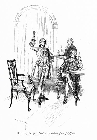 Illustration für Sheridans The School for Scandal (Gravur) von Edmund Joseph (after) Sullivan