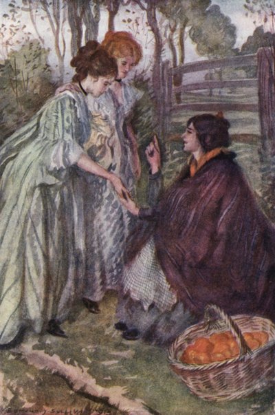 Illustration für Der Pfarrer von Wakefield von Oliver Goldsmith von Edmund Joseph Sullivan