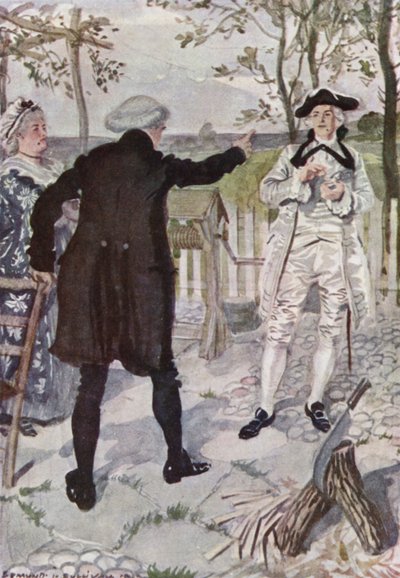 Illustration für Der Pfarrer von Wakefield von Oliver Goldsmith von Edmund Joseph Sullivan