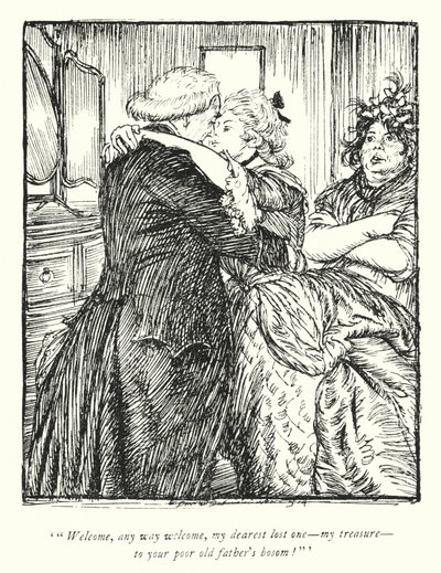 Illustration für Der Pfarrer von Wakefield von Oliver Goldsmith von Edmund Joseph Sullivan