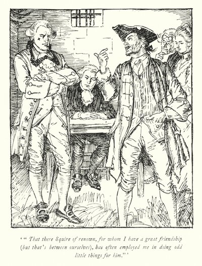 Illustration für Der Pfarrer von Wakefield von Oliver Goldsmith von Edmund Joseph Sullivan