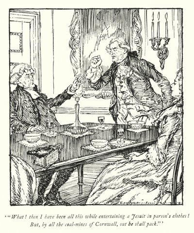 Illustration für Der Pfarrer von Wakefield von Oliver Goldsmith von Edmund Joseph Sullivan